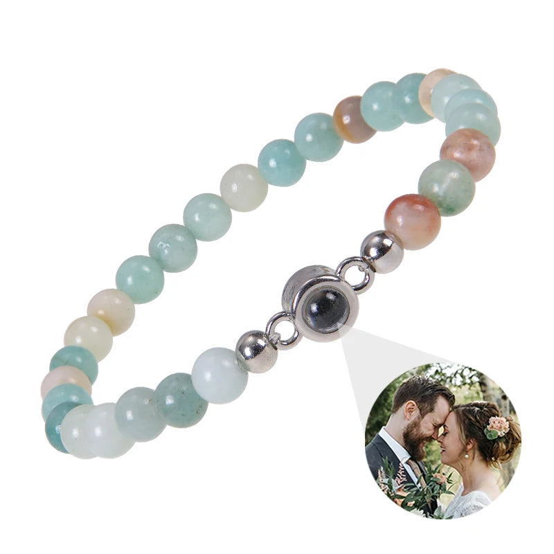 ✨ Personalisiertes Foto Armband – Projektionsarmband mit Bild im Inneren, individuelles Erinnerungsarmband