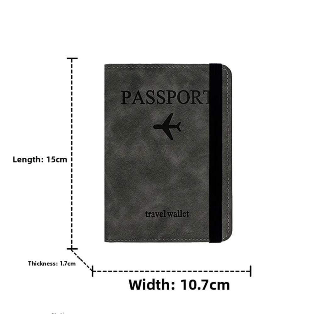 Personalisierte Reisepasshülle mit Namensgravur ✈️ RFID Passetui & Reisebrieftasche für Damen und Herren