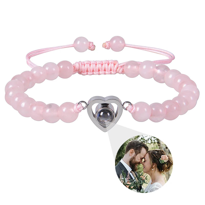 ✨ Personalisiertes Foto Armband – Projektionsarmband mit Bild im Inneren, individuelles Erinnerungsarmband