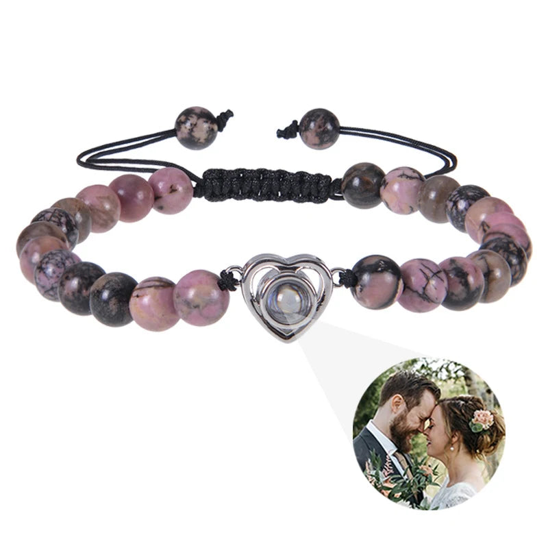 ✨ Personalisiertes Foto Armband – Projektionsarmband mit Bild im Inneren, individuelles Erinnerungsarmband