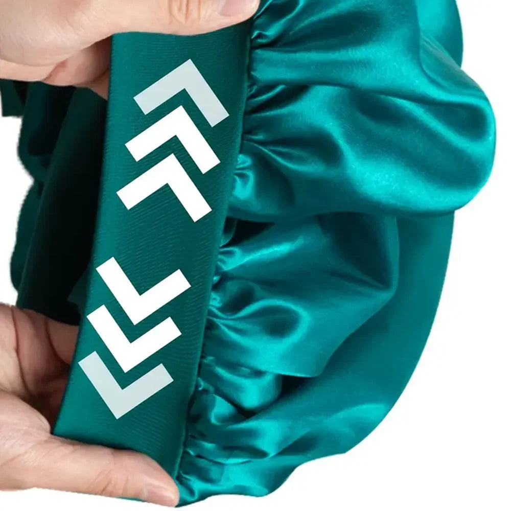 Satin-Schlafmütze mit Bindeband – Schutz & Pflege für gesundes, glänzendes Haar