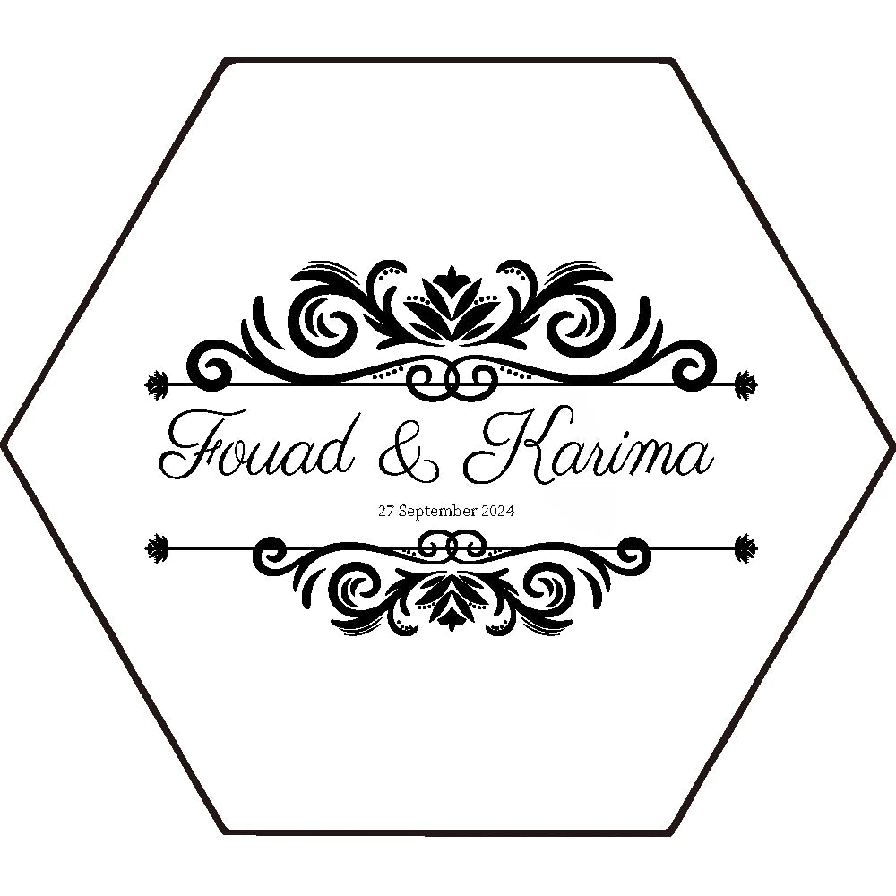 ✨ Personalisierte sechseckige Ringbox – Individuelle Acryl-Ringträgerbox für Verlobung & Hochzeit