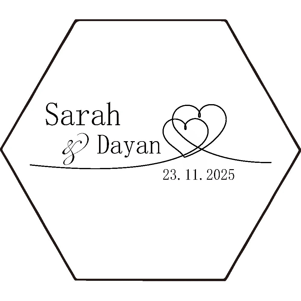 ✨ Personalisierte sechseckige Ringbox – Individuelle Acryl-Ringträgerbox für Verlobung & Hochzeit