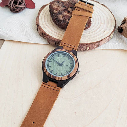 ⌚ Vintage Holz Armbanduhr für Damen & Herren – 🌳 Elegante Quarz Uhr aus Holz – 🎁 Stilvolles Geschenk für Geburtstag & Weihnachten