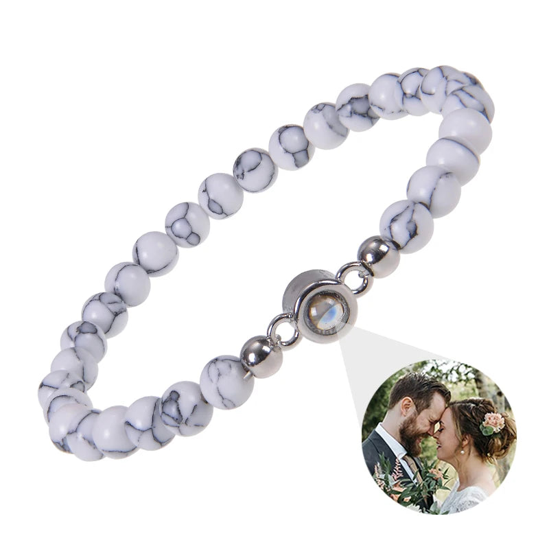 ✨ Personalisiertes Foto Armband – Projektionsarmband mit Bild im Inneren, individuelles Erinnerungsarmband