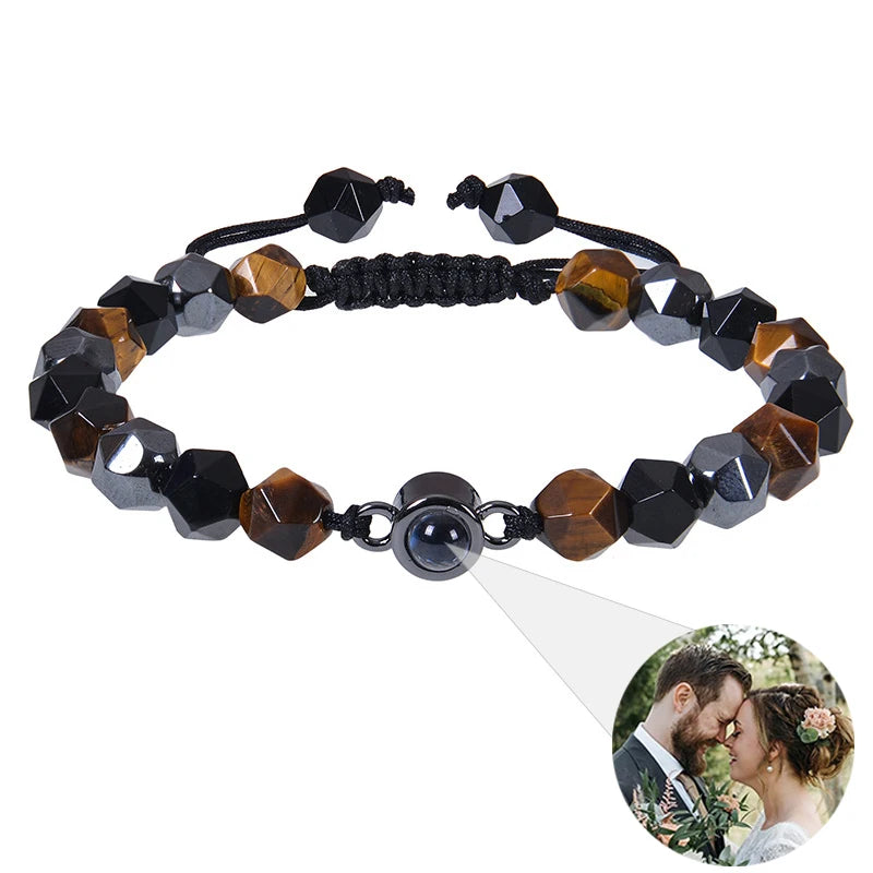 ✨ Personalisiertes Foto Armband – Projektionsarmband mit Bild im Inneren, individuelles Erinnerungsarmband