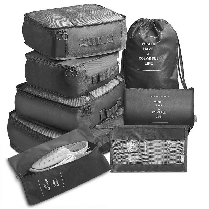 8/6-teiliges Reise-Organizer-Set – Ordnung & Stil für jedes Abenteuer