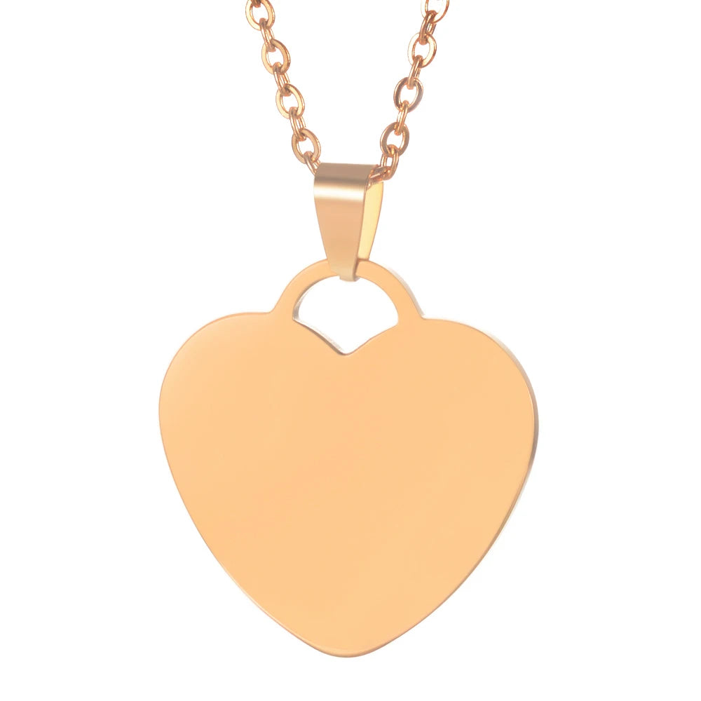 ✨ Personalisierte Foto Halskette Herz – Gravur Kette mit Bild & Name aus Edelstahl für Damen