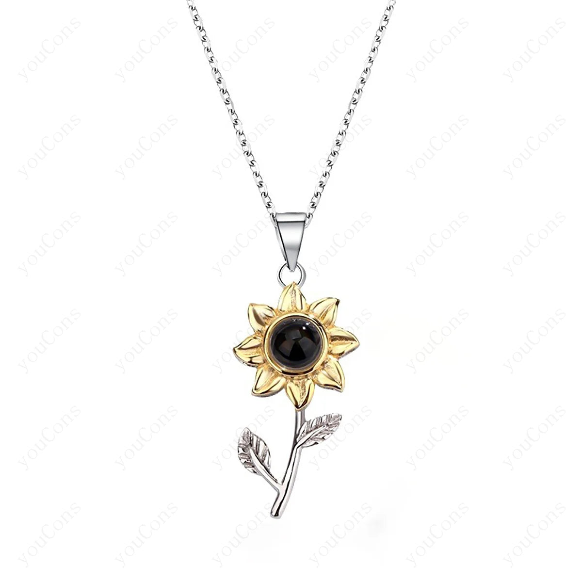 ❤️ Personalisierte Foto Projektions Halskette mit eigenem Bild – Edelstahl Kette für Damen in verschiedenen Designs