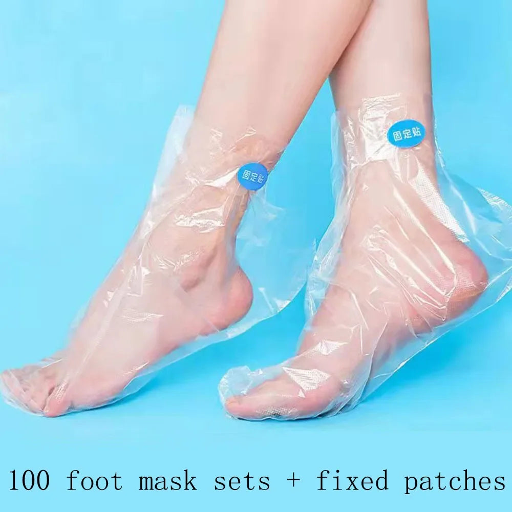 100er-Set Einweg-Fußmasken – Hygienische Abdeckungen für Pflege, Spa & Zuhause