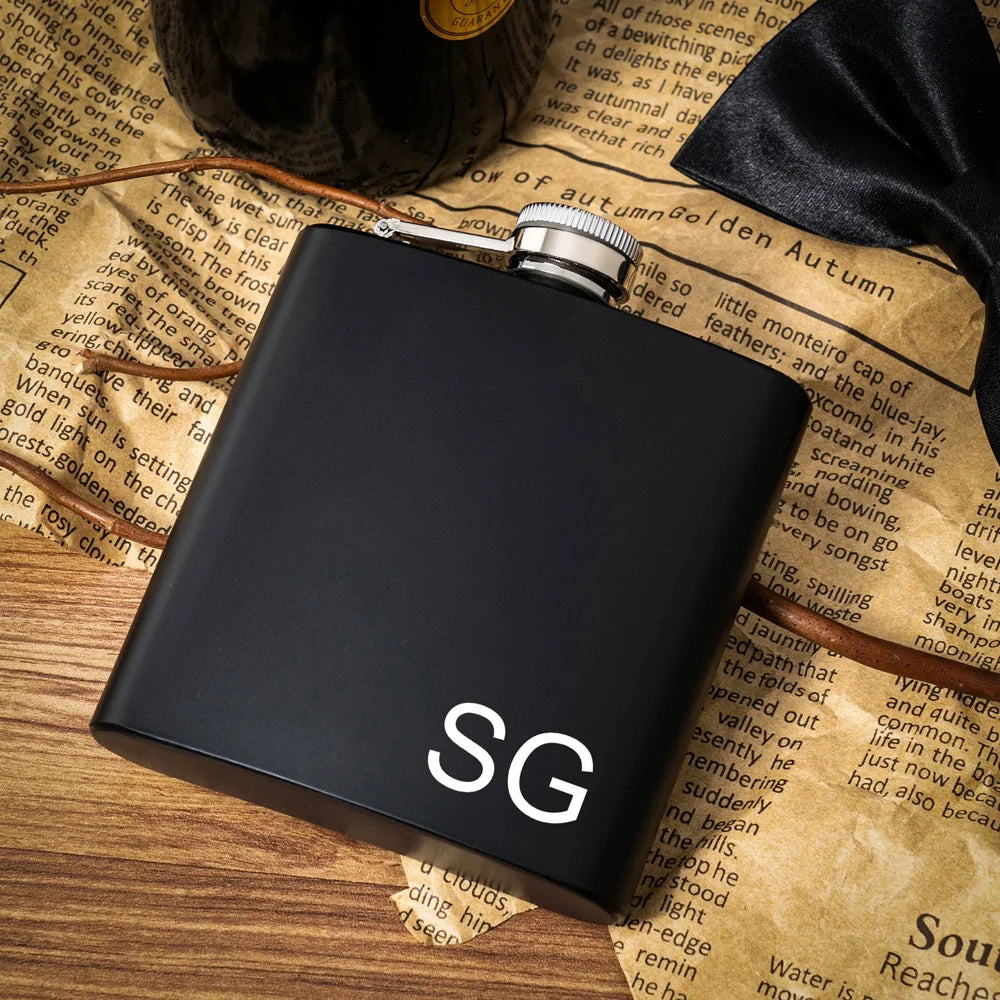 ✨ Personalisierter Flachmann mit Gravur – Edelstahl Geschenk für Trauzeuge & Junggesellenabschied Hochzeit
