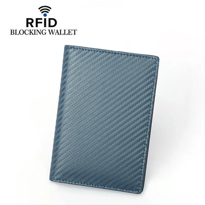 Herren-Geldbörse aus echtem Rindsleder 🖤 RFID Reisepass-Etui mit 4 Kartenfächern