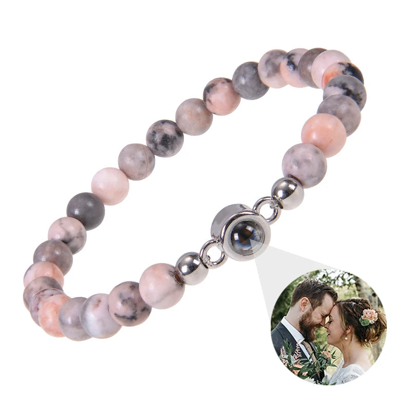 ✨ Personalisiertes Foto Armband – Projektionsarmband mit Bild im Inneren, individuelles Erinnerungsarmband