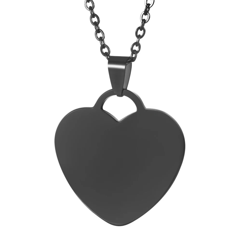 ✨ Personalisierte Foto Halskette Herz – Gravur Kette mit Bild & Name aus Edelstahl für Damen