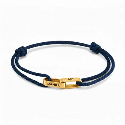 Personalisiertes Paar-Armband mit Gravur ❤️ Name & Datum auf Edelstahl-Armband für Partner