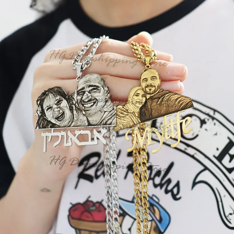 Personalisierte Foto- & Namenshalskette – Individueller Schmuck mit persönlicher Bedeutung