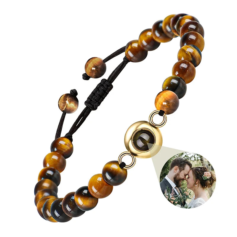 ✨ Personalisiertes Foto Armband – Projektionsarmband mit Bild im Inneren, individuelles Erinnerungsarmband