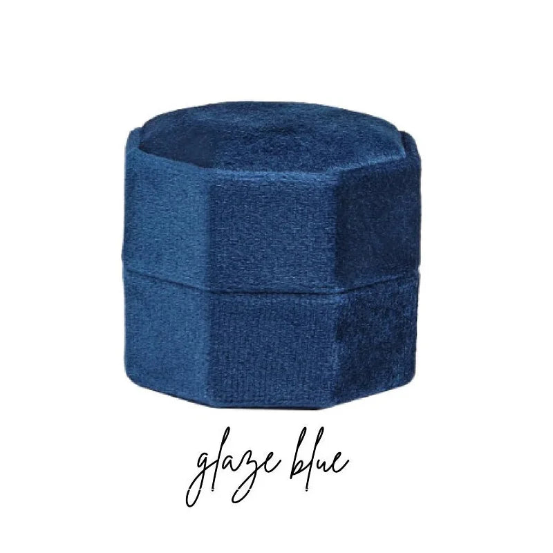 ✨ Personalisierte Samt-Ringbox mit Acryl-Topper – Elegante Ringbox für Verlobung & Hochzeit
