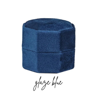 ✨ Personalisierte Samt-Ringbox mit Acryl-Topper – Elegante Ringbox für Verlobung & Hochzeit
