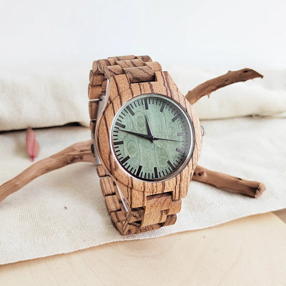 ⌚ Vintage Holz Armbanduhr für Damen & Herren – 🌳 Elegante Quarz Uhr aus Holz – 🎁 Stilvolles Geschenk für Geburtstag & Weihnachten