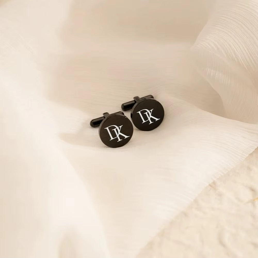 ✨ Personalisierte Manschettenknöpfe – Edelstahl mit Gravur für Hochzeit, Bräutigam & stilvolle Herren