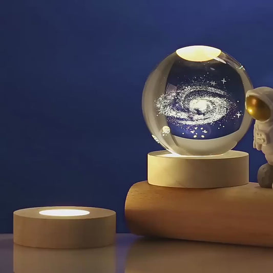🔮 Benutzerdefiniertes Kristallkugel Foto LED Nachtlicht – Persönliche Dekoration & Geschenk